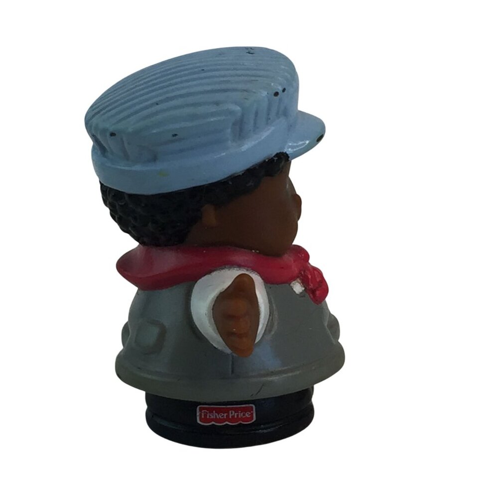 Fisher Price Little People Figures Two Fire Fighters with Kitty Train Conductor - Picture 13 of 13